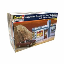 Revell Highway Scenes '69 Ford Talladega w/Die-cut Diorama 1/24 Model Kit #22921 picture