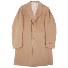 Isaia 'Ross' Tailored-Fit Tan Soft Plush Camelhair Overcoat 40R (Eu 50) M NWT picture
