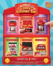 Jollibee jolly Kitchen Set Complete 6 pieces new rare in usa kids meal yumburger picture