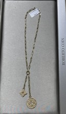 ROBERTO COIN 18K Venetian Princess Diamond Flower & Open Disc Pendant Necklace picture