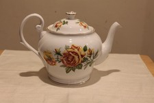 Vintage Royal Standard Romany Rose Teapot w/Lid Fine Bone China England picture
