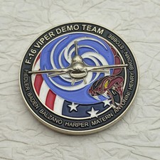 USAF Heritage Flight F-16 Viper Demo Team Challenge Coin #2 picture