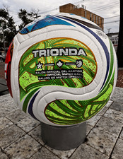adidas Trionda Official Match Soccer Ball Size 5 TPU White/Green/Blue/Red picture