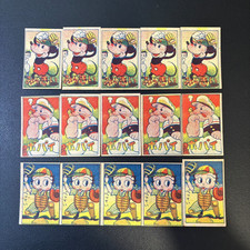 Japanese MENKO Cards Mickey Mouse , Popeye , Betty , Vintage 1948 , 15 pcs total picture