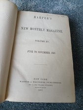 Harpers New Monthly Magazine 1857 - Volume 15 - Vol. XV - June to November 1857 picture