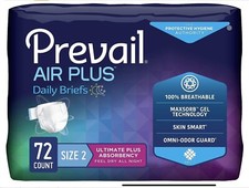 Prevail Air Daily Briefs, Size Large 18ct X 4 picture
