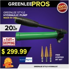 Greenlee Pump 767 Hydraulic Style Hand Ready to Work picture