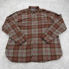 Vintage Polo Ralph Lauren Shirt Men XXL Plaid Military Western Epaulet Workshirt picture