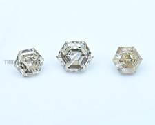 1.44ct Loose Hexagon White Diamond: 3-Piece Set Jewelry Making picture