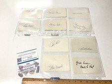 Lot 10 HOF 30s-50s Baseball Players Auto Signed 3x5 Index Cards Roger Maris picture