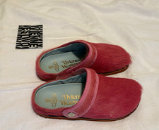Vivienne Westwood Pink Fur Mule Slip-On Slippers US 11 Flat Round Toe w/ Box picture