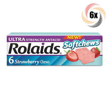 6x Rolls Rolaids Ultra Strength Antacid Strawberry Flavor Softchews | 6 Each picture