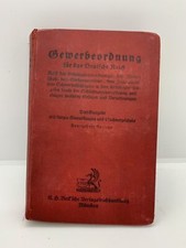Antique German Book: Gewerbeordnung Fur Das Deutsche Reich - München 1927 picture