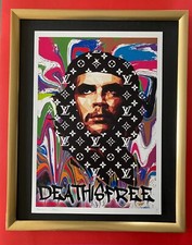 DEATH NYC Signed Large 16x20in Framed CHE GUEVARA Graffiti Pop Art MURAKAMI picture