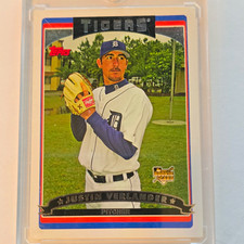 Topps 2005 Justin Verlander Rookie #641 Detroit Tigers 2005 Strikeouts picture