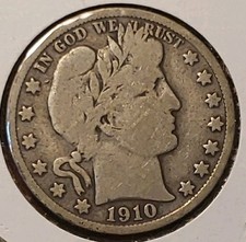 1910-S Barber Silver Half Dollar picture