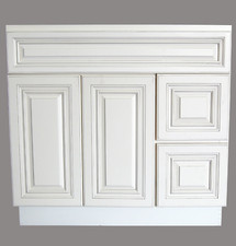 New Antique White  Single-sink Bathroom Vanity Base Cabinet 36