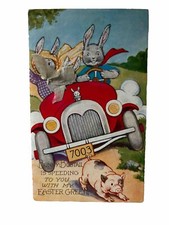 Vintage Bunny Bobtail Book Card picture