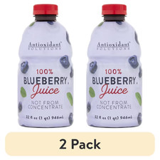 (2 pack) Antioxidant Solutions 100% Blueberry Juice Not from Concentrate... picture