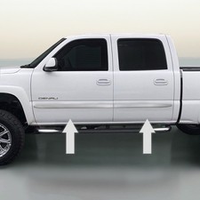Chrome Body Side Molding Trim Die Cut Ends for 1999-2007 GMC picture