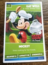 2019 Sainsbury's Disney Heroes Mickey Mouse #1 Cooking Chef Uk Issued picture