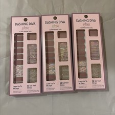 Dashing Diva Gloss Ultra Shine Gel Palette. After Glow 32 Nail Strips Each X 3 picture