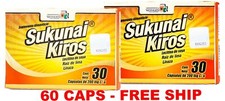 2 PACK SUKUNAI KIROS Original 60 CAPSULES Naturacastle Mexico- 60 DAY SUPPLY picture