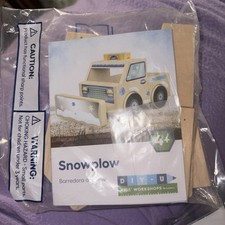 Lowe's Kids Workshop Wood Snowplow Model Kit, Unassembled, Ages 4+, Beige picture