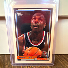 Topps 1992-93 Patrick Ewing #66 New York Knicks Basketball Trading Card picture