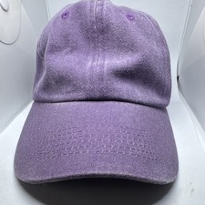 Purple Solid Unisex Adults Adjustable Baseball Cap Hat One Size Casual picture