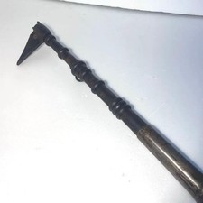 Japanese Tobikuchi Iron Hook Bamboo Style Metal Fittings Old Fire Tool picture