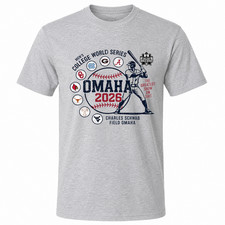 Men's College World Series 2026 NCAA Baseball 8-Team  T-Shirt picture
