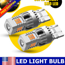 Canbus T20 WY21W LED W21W 7440 Amber Turn Signal Light Lamp Bulbs 7444 US AUXITO picture