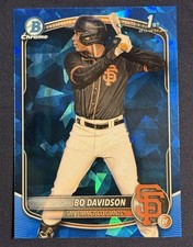 Bo Davidson 2025 1st Bowman Chrome Sapphire BCP-206 Giants picture