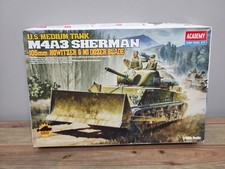 Academy 1/35 Scale U.S. Medium Tank M4A3 Sherman Model Kit #13207 Open Box picture