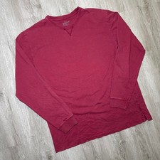 Woolrich 2000's men's Red long sleeve crewneck sweatshirt tee top picture