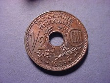 French Indo China 1/2 Cent 1939 #97922 picture