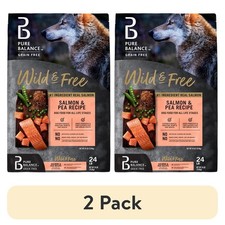 2 pack Pure Balance Wild & Free Grain-Free Salmon Pea Recipe Dry Dog Food 24lbs picture