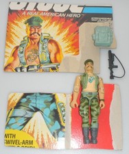Vintage 1983 Gung Ho Marine File Card G.I. GI Joe 100% Complete Figure 3.75 ARAH picture