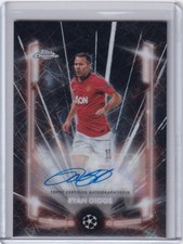 2024-25 Topps Chrome UEFA CC - Ryan Giggs Black Lazer Autograph #BLA-RG Auto  picture