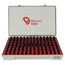 Vermont Gage 901100600 Black Ox-Coated Pin Gauge Set, Dim Type 