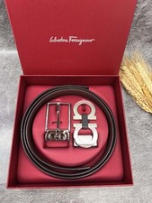 Ferragamo Men box Belt  Reversible Leather duty-free store picture