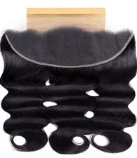 mlip 13x4 HD Lace Frontal Body Wave Raw Indian Human Hair 18 Inches picture