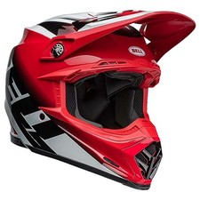 Bell Moto-9S Flex Motorcycle Helmet Rail Gloss Red/White Size Small picture