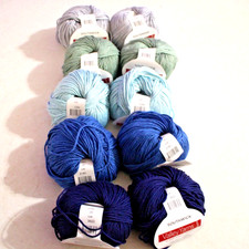 10-PIECE SOUTHWICK VALLEY YARNS PIMA COTTON/ BAMBOO picture