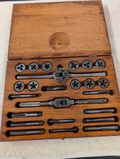 Snap On Vintage Blue-Point Tap & Die Set Complete USA TD-2400 Original Wood Box picture