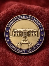Rare Authentic President Donald J. Trump USSS PPD Bedminster NJ Challenge Coin picture
