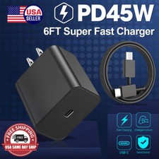 45w Type USB-C Super Fast Wall Charger+6FT Cable For Samsung Galaxy S23 S22 S21D picture