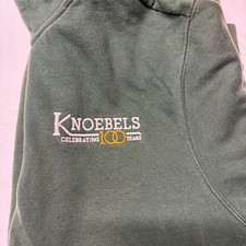 Knoebels 100 Years Anniversary Sport-Tek Green Quarter Zip Sweatshirt Pepsi Logo picture