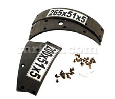 Volvo PV444 PV544 Brake Lining Set Front Rear 1947-59 New picture